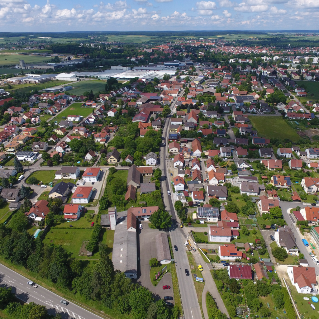 Feldkirchen aus der Luft