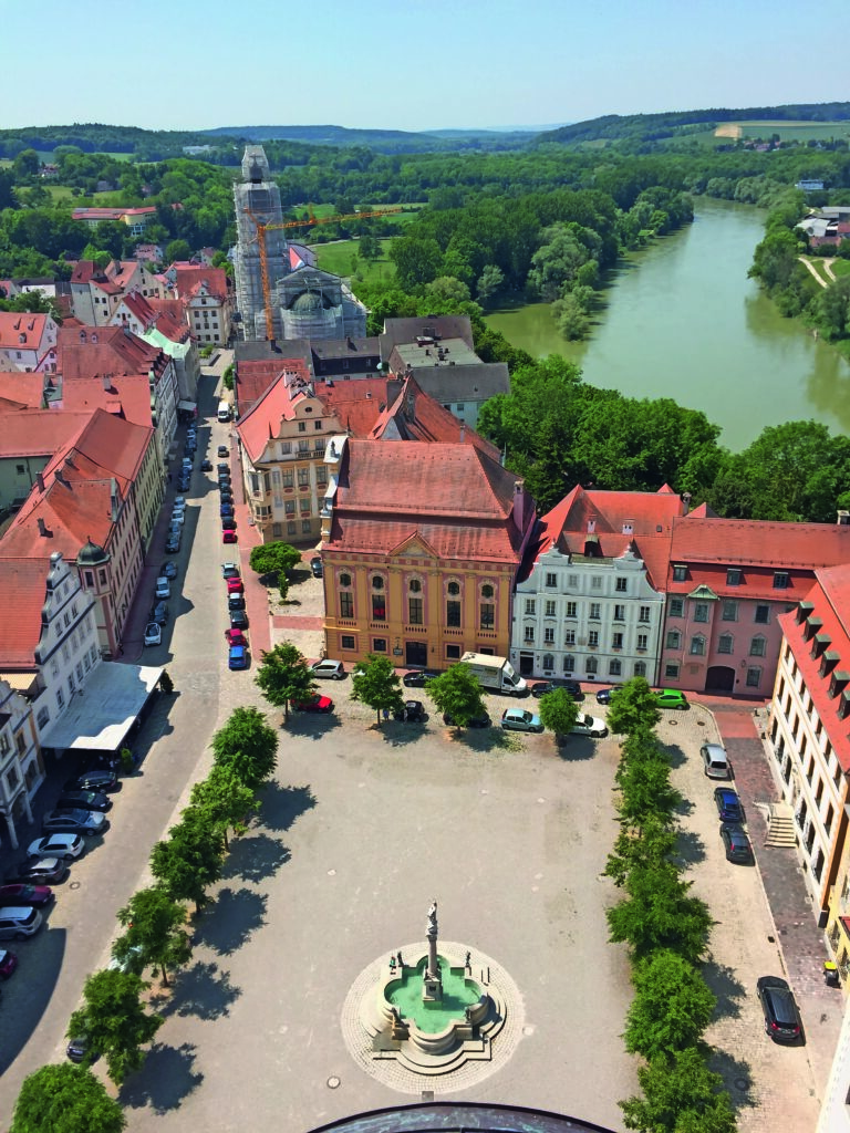 Blick vom Turm der Hofkirche - ein kleiner Lohn für das Ehrenamt des Hofkirchenadministrators