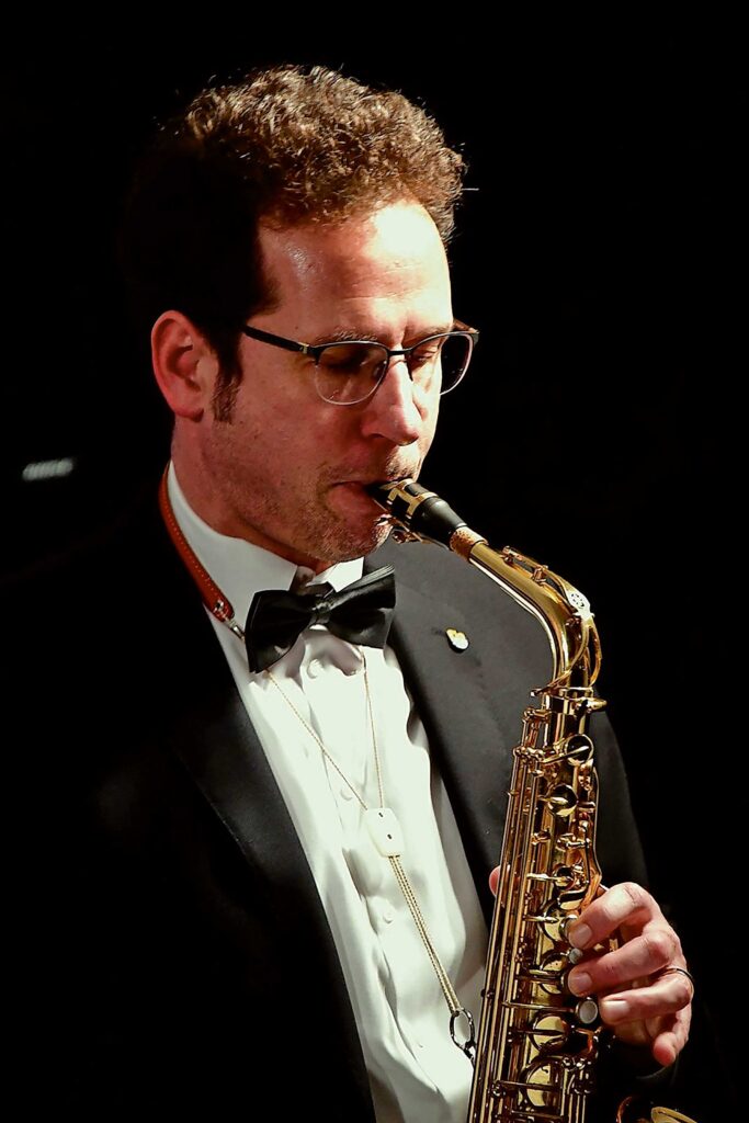 Leidenschaftlicher Saxophonspieler - Peter von der Grün bei einem Auftritt im Birdland