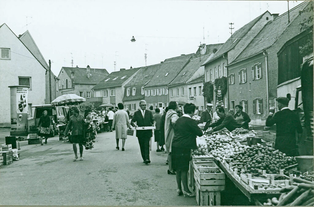 Wochenmarkt 1970 Fischergasse Sammlung Mahler