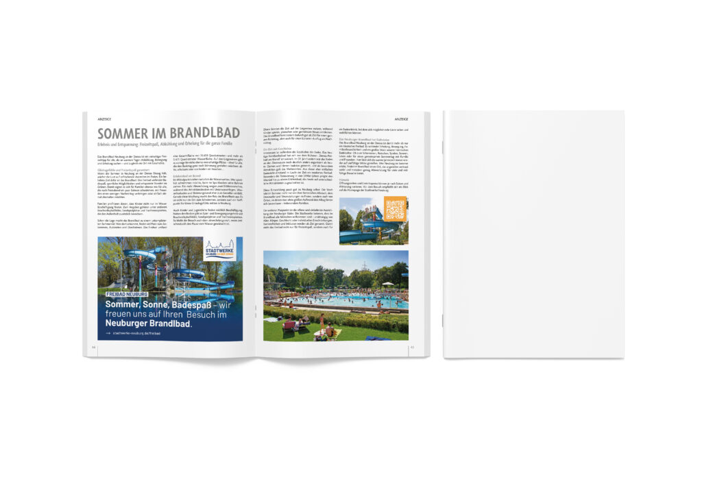 Artikel "Sommer im Brandlbad", HALLO Neuburg, Printausgabe
