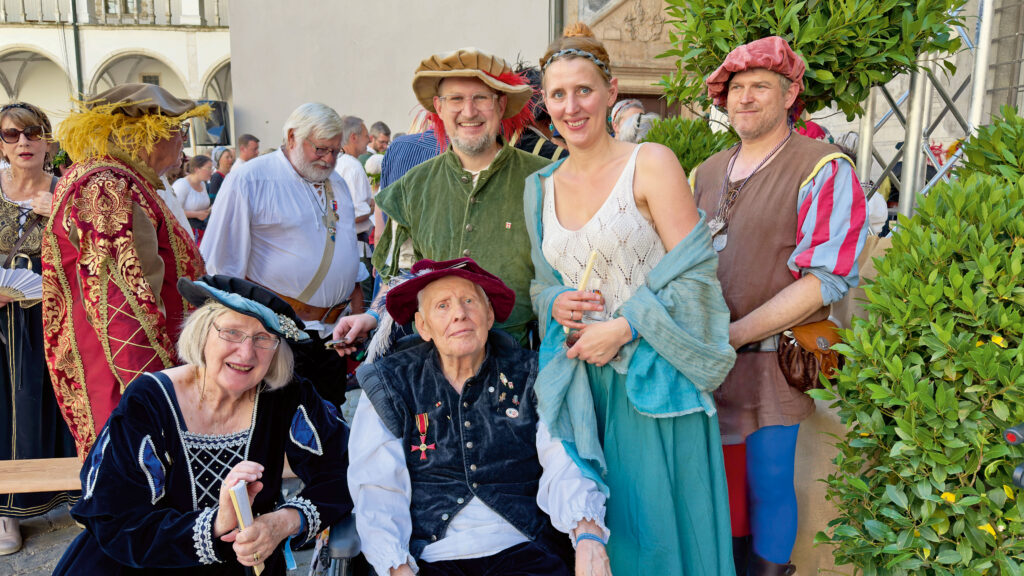 Auch für Neuburgs neuen Oberbürgermeister und seine Familie gehört das Schlossfest immer dazu